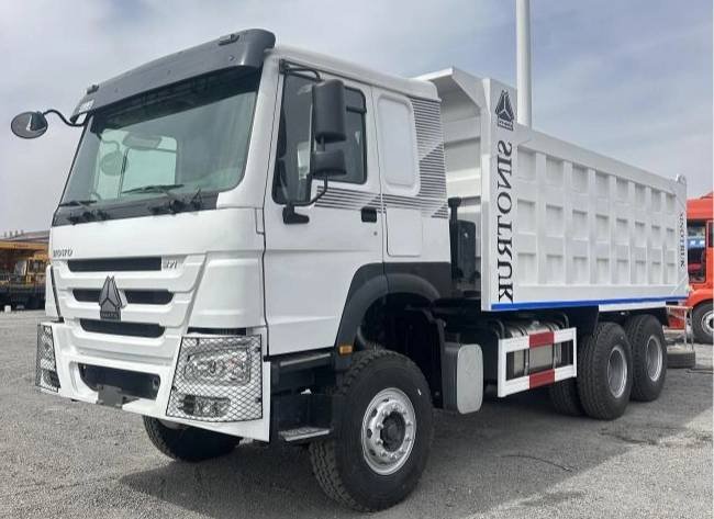 Used Howo 371 Dump Trucks Large Pump Engine